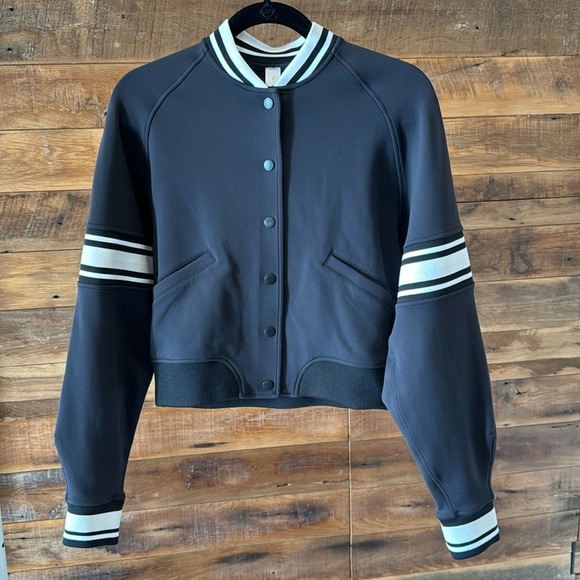 Lululemon Snap Front Varsity Jacket - Picture 1 of 5
